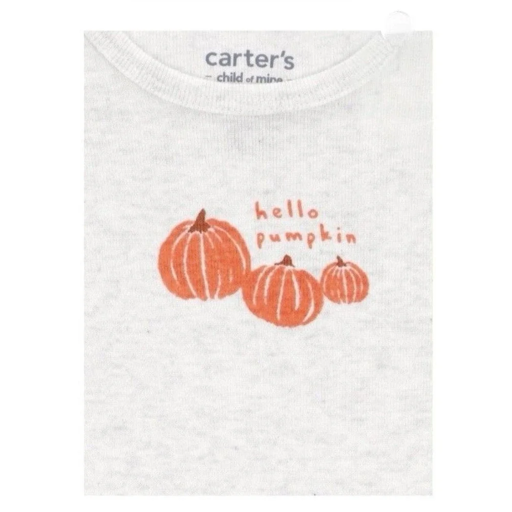 Carter's 'Hello Pumpkin' Thanksgiving or Halloween 2pc Size Newborn (0)
